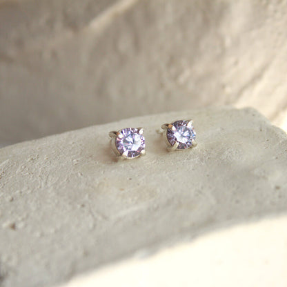 Lavender Zirconita Studs