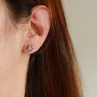 Lavender Zirconita Studs