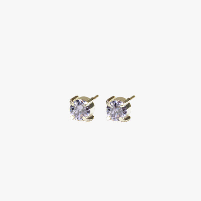 Lavender Zirconita Studs