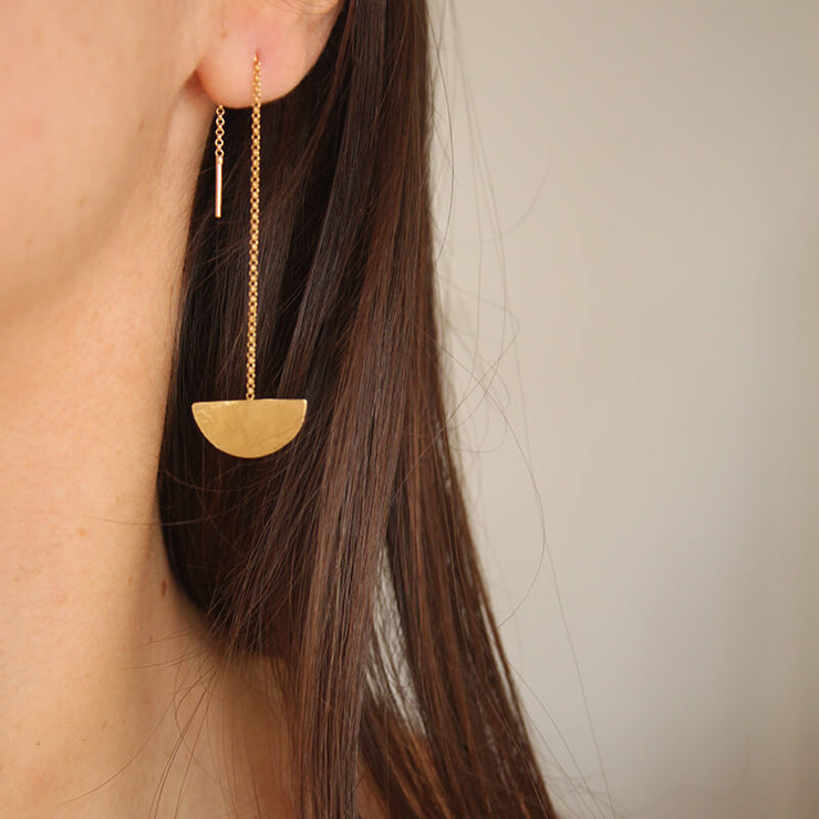 Crescent Long earrings